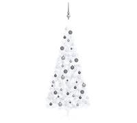 Artificial Half Christmas Tree with LEDs&Ball Multi Colours Multi Sizes vidaXL