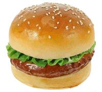 Artificial Hamburger Fake Burger Simulation Realistic Bread Model Photography Prop for Home Kitchen Party Decoration