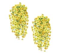 Artificial Hanging Flowers, With Bendable Artificial Plant, 2pieces, Uv Resistant Silk Fake Hanging Plants, Realistic Outside Flowers Decor, Realistic Design, For Patio Porch Garden Indoor Decor