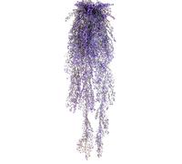 Artificial Hanging Plants Fake Outdoor Plants 85cm Plastic for Decoration (Purple)