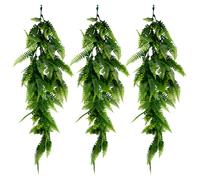 Artificial Hanging Plants Vines Leaves - Pack of 3 - 60cm Long - Fern