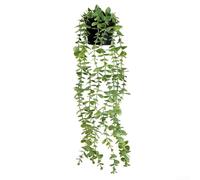 Artificial Hanging Vine Potted Plant, Indoor Outdoor Shelf Decor, With Green Eucalyptus Leaf Decoration, For Home Office Garden Patio Balcony(green)