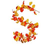 Artificial Harvest Maple Leaves Garland 65 Inches Wedding Celebration Holiday Party Christmas Decorations Artificial Garland