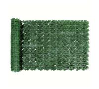 Artificial Hed 1x - Retractable Green Leaf Outdoor Fence Cover for Balcony, Garden, Patio, Wall Det - UV Resistant, Easy Installat