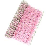 Artificial Hedge Fence Screening with Flowers, Artificial Ivy Screen Trellis Fence Rolls for Balcony Patio Garden Garden Fences(Rose,100 * 200cm)