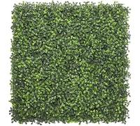 Artificial Hedge Panels Pack of 12 - UV Resistant Boxwood Wall Panels for Garden Screening, Privacy Fence, Balcony, Patio & Outdoor Decor