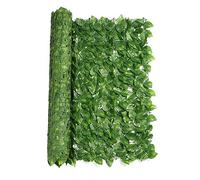 Artificial Hedge Privacy Screen and Faux Ivy Fence - Green Privacy Screening for Landscaping, Garden and Balcony