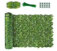 Artificial Hedge Privacy Screen UV Resistant Greenery Wall Panel Outdoor Garden Decor Ivy Leaf 1 x 10 m Perfect for Landscape Design and Garden Concepts