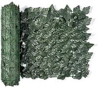 Artificial Hedge Screen - Privacy Fence, Ivy Leaf Privacy Barrier, Outdoor Decorative Plant Wall, Balcony Protection, (1.5x5m) - UV Resistant, Easy to Install