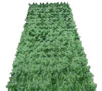 Artificial Hedges 1pc 50x100cm Artificial Leaf Roll Privacy Screen Hedge Wall Fence Balcony Fake Plant for facades Fences Bars Hanging top Decor(Style2)