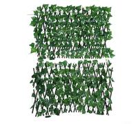 Artificial Hedges Plants Wall Panel, Garden Leaf Screening Privacy Screen Expanding Trellis Fence Artificial Ivy Leaves(grape)