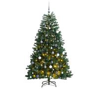 Artificial Hinged Christmas Tree 300 LEDs & Ball Set 180 cm