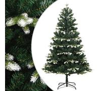 (180 cm) vidaXL Artificial Hinged Christmas Tree Christmas Decoration with Flocked Snow