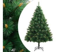 Artificial Hinged Christmas Tree Pre Lit Artificial Tree Xmas Decor vidaXL