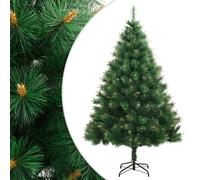 Artificial Hinged Christmas Tree Pre Lit Artificial Tree Xmas Decor vidaXL