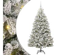 Artificial Hinged Christmas Tree Pre Lit Artificial Tree Xmas Decor vidaXL