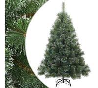 Vidaxl Artificial Hinged Christmas Tree Green 210 Cm Pvc, Steel