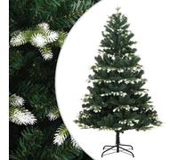(240 cm) vidaXL Artificial Hinged Christmas Tree Christmas Decoration with Flocked Snow