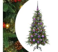 vidaXL Artificial Hinged Christmas Tree Green 150 cm PE and PVC