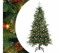 Vidaxl Artificial Hinged Christmas Tree Green 120 Cm Pe And Pvc