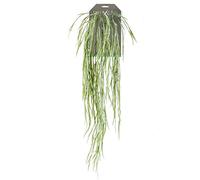 Artificial Hoya Grass Trailing Plant - 85cm long Faux Sea-Grass - Fake Grey/Green Leaf Hanging Plant