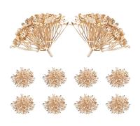 Artificial Hydrangea Flower Heads No Pruning or Watering Required 10pcs in Golden Plastic Elegant Vintage Faux Hydrangea Flowers for Wedding and Graduation W ecor for Home