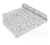 Artificial Hydrangea Roll Panels Lifelike Privacy Fence Screen Artificial Hydrangea Fence Decor Grass Wall Garden Fences(Wei)