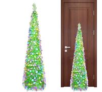 Artificial Indoor Trees - 1.5 m Decoration for Easter Party, Artificial Tree with Colourful Glitter Circles - for Home, Living Room, Celebrations, Spring