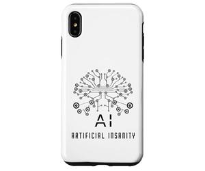 Artificial Insanity Funny AI Tech Nerd Developer Gift Case for iPhone XS Max