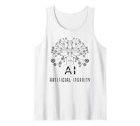 Artificial Insanity Funny AI Tech Nerd Developer Gift Tank Top