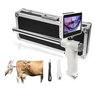 Artificial Insemination Gun Handheld Veterinary Tool with Camera, Heated Endoscope for Cow Horse Sperm, Farm Ranch Breeding Aid