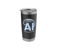Artificial Intelligence AI Like Magic but Real, AI for Men Stainless Steel Insulated Tumbler