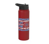 Artificial Intelligence Algorithm Programmer AI Developer Stainless Steel Insulated Water Bottle