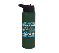 Artificial Intelligence Algorithm Programmer AI Developer Stainless Steel Insulated Water Bottle