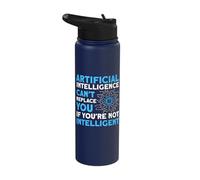 Artificial Intelligence Algorithm Programmer AI Developer Stainless Steel Insulated Water Bottle