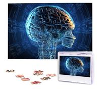 Artificial Intelligence Brain(1) Wooden Puzzles 1000 Pieces Personalized Jigsaw Puzzle For Adults Interesting Custom Photo Puzzles Gift For Holiday Birthday Wedding Anniversay