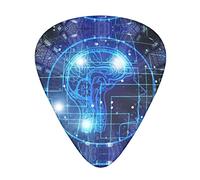 Artificial Intelligence Brain Advanced guitar pick 12 pieces Three thicknesses for bass, electric guitar, acoustic guitar bag