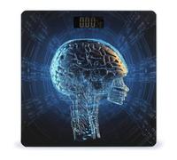 Artificial Intelligence Brain Bathroom Scale for Body UV Printing Design Scale High Precision Bathroom Scale, Upgraded Slim Large Clear Numbers, Upgraded Stylish for Home Bedroom Bathroom