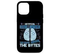 Artificial Intelligence Brain Behind The Bytes AI Enthusiast Case for iPhone 12/12 Pro