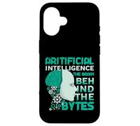 Artificial Intelligence Brain Behind The Bytes AI Enthusiast Case for iPhone 16