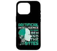Artificial Intelligence Brain Behind The Bytes AI Enthusiast Case for iPhone 16 Pro