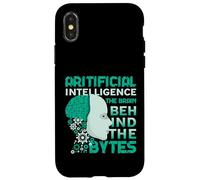 Artificial Intelligence Brain Behind The Bytes AI Enthusiast Case for iPhone X/XS