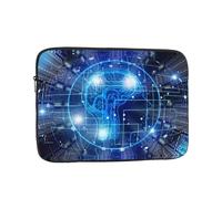 Artificial Intelligence Brain Pattern 17 inch laptop bag, inner protective sleeve, portable and suitable for business trips or travel