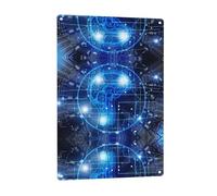 Artificial Intelligence Brain patterned signage, indoor and outdoor wall decoration, suitable for parties, bedrooms, and porches.