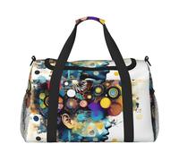 Artificial Intelligence Brain Print Ample Space Travel Duffle Bag Carry On Tote 19.7x13x10.2 in Stylish Tote for Gym