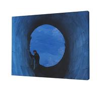 Artificial Intelligence Brain -Print Frameless Canvas Print 12x16 Inch, Modern Wall Art for Home Office & Bedroom Decor, Ready to Hang Abstract Artwork.