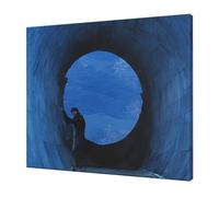 Artificial Intelligence Brain -Print Frameless Wall Art 20X24 Inche, Modern Canvas Print with Wooden Support, Ready to Hang Decor.