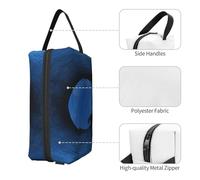 (Artificial Intelligence Brain) Print Large Travel Toiletry Bag - 600d Oxford Fabric, Foam Padding, Gym & Weekend Trip Organizer