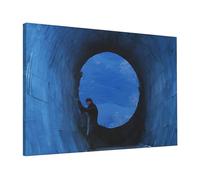 Artificial Intelligence Brain -Print Modern Canvas Wall Decor 16X24 Inche, Frameless Art Print with Wooden Strainer, Ready to Hang for Living Room & Bedroom.