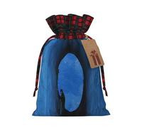 Artificial Intelligence Brain -Print Multi-Colored Burlap Drawstring Pouches, Eco-Friendly Bags For Parties Wedding Favors Packaging M Size